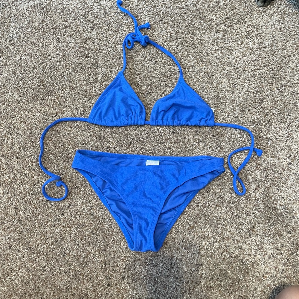 Blue target swimsuit